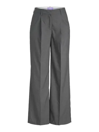 JJXX - JXAYA ELLIS WIDE HW PANTS TLR NOOS Dark Grey Melange - Gr. - M