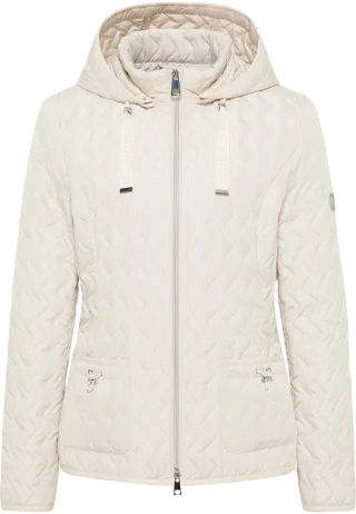 Barbara Lebek - Sandwich-Steppjacke mit Kapuze - Gr. - 36