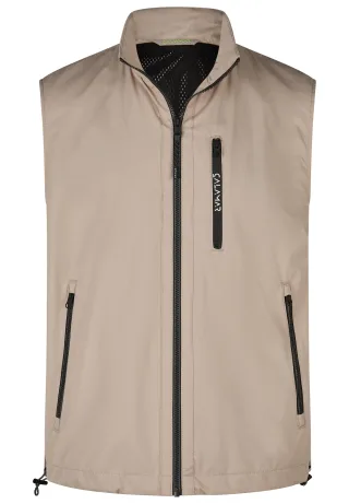 CALAMAR - Weste Outdoor silver beige - Gr. - 48