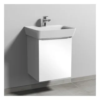 Sanipa 3way Waschtischunterbau zu Ideal Standard Connect Air Cube Waschtisch mit 1 Tür, Anthrazit-Ma UM64622