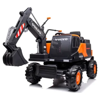 [EU Direct] ELJET Excavator Electric Ride-On Truck - 12V Battery | Remote Control | Bluetooth MP3 | Safety Belt | 2-Year