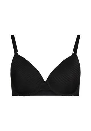 SKINY - SKINY Damen Schalen BH Timelessentials anthrablack stripes - Gr. - 80 C