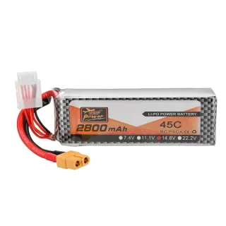 ZOP Power 14.8V 2800mAh 45C 4S LiPo Battery XT60 Plug for RC Drone