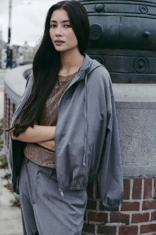 Jane Lushka - Misi viscose jacket dark grey - Gr. - L