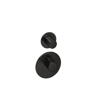 Herzbach xl 1 Unterputz 2 blenden rund griffe rund, Schwarz matt, 23.521010.1.12 23.521010.1.12