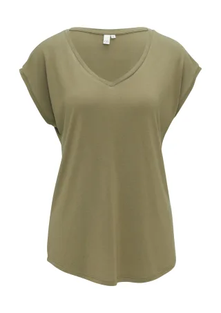 qs - T-Shirt olive - Gr. - L