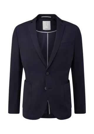 s.Oliver BLACK LABEL - Anzugsakko aus Stretch-Jersey blau - Gr. - 46