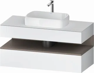 Duravit Qatego Konsolenwaschtischunterbau wandhängend Weiß Matt 1200x550x600 mm - QA4732043180000 QA4732043180000