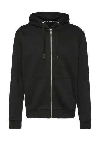 qs - Sweatjacke schwarz - Gr. - XL