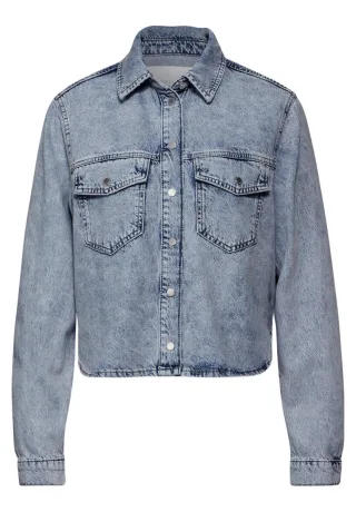 Street One Studio - Denim Hemdbluse blau - Gr. - 34