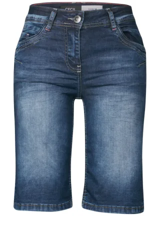 Cecil - Casual Fit Jeansshorts blau - Gr. - 31