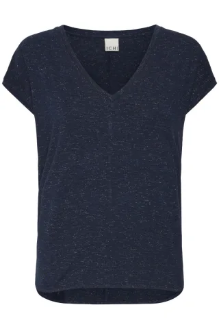 ICHI - T-Shirt - Ihrebel blau - Gr. - XL