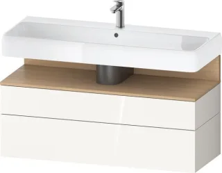 Duravit Qatego Waschtischunterbau wandhängend Weiß Hochglanz 1190x470x590 mm - QA4396030220000 QA4396030220000