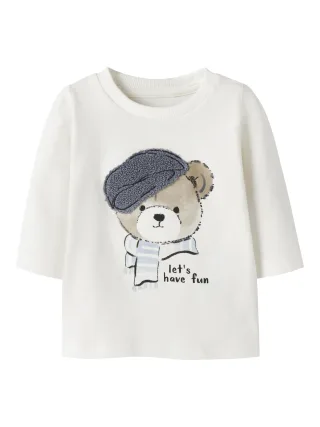 NAME IT - NBMRONNOW LS TOP BOX cloud dancer - Gr. - 80
