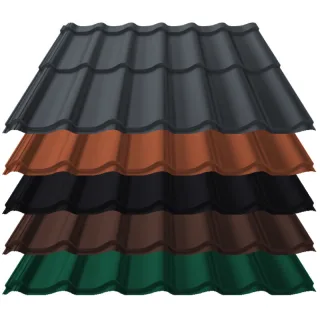 Pfannenblech Kingas Eco+ | 0,50 mm | Stahl | Modullänge 350 mm | 25 µm ThyssenKrupp Polyester
