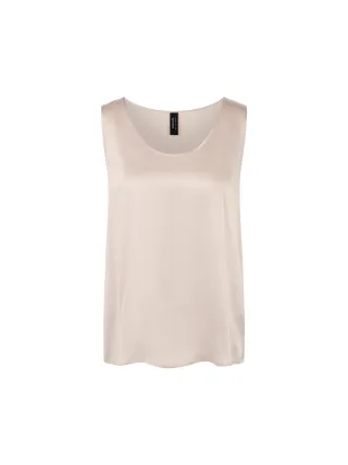 Marc Cain Additions - Seidentop mit Rundhalsausschnitt magnolia - Gr. - 36