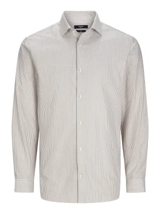 JACK&JONES - JPRBLAPARKER STRIPE SHIRT L/S - Gr. - XXL