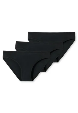 SCHIESSER - 3PACK Slips schwarz - Gr. - 152