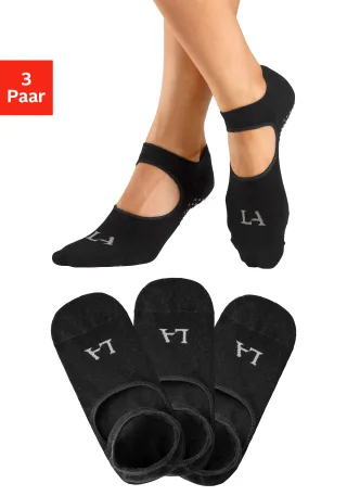 LASCANA ACTIVE ABS-Socken Packung, 3 Stk. tlg. mit Aussparung auf Fußrücken