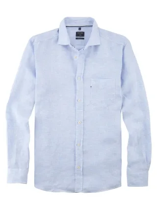 OLYMP - Regular Fit: Freizeithemd blau - Gr. - XL
