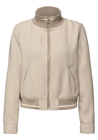 Street One Studio - Blouson mit College Details beige - Gr. - 40