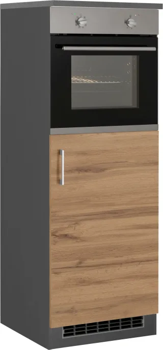 KOCHSTATION Backofen/Kühlumbauschrank "KS-Colmar" 60 cm breit, 165 cm hoch, für Einbaukühlschrank und Einbaubackofen