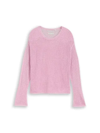 tom tailor kids - Cropped Strickpullover cold pink - Gr. - 152