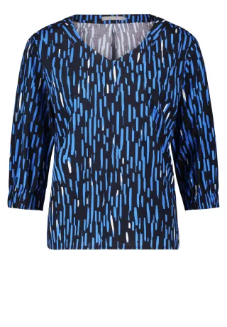 Betty & Co - Schlupfbluse dunkelblau/blau - Gr. - 38