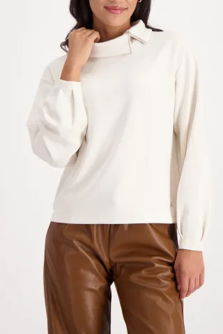 monari - Sweatshirt mit Schmuckkettendetail almond - Gr. - 38
