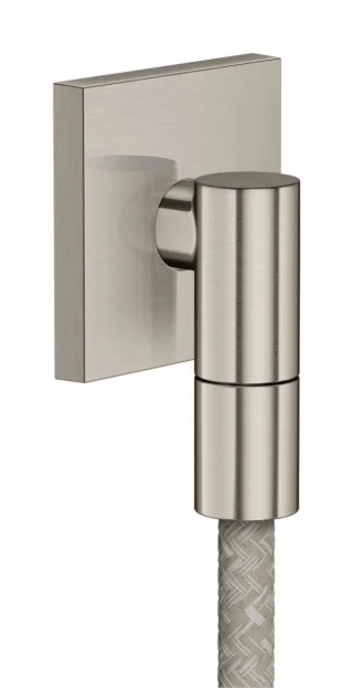 Hansgrohe Wandanschluss Axor Wall outlet Fine eckig G1/2" edelstahl optik, 36738800 36738800