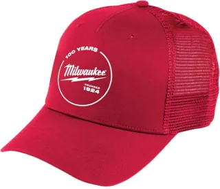 Milwaukee Red Trucker Cap 100 Jahre Milwaukee rot - 4939771313