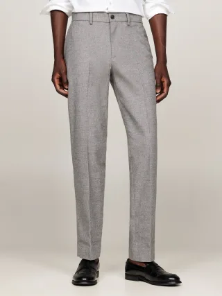 Tommy Hilfiger 5-Pocket-Hose "DC DENTON BRUSHED MARL" meliertes Design, mit Bügelfalten