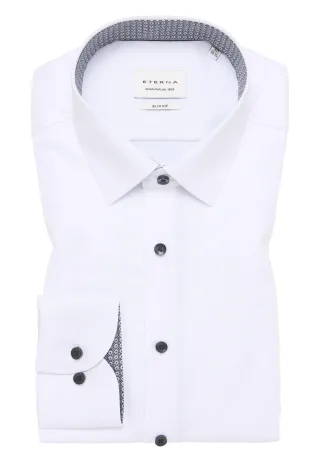 ETERNA - Hemd Schusslancé Langarm weiß - Gr. - 42/Langarm - 67cm