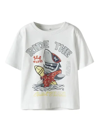 NAME IT - NMMVANYO SS NREG TOP bright white - Gr. - 98