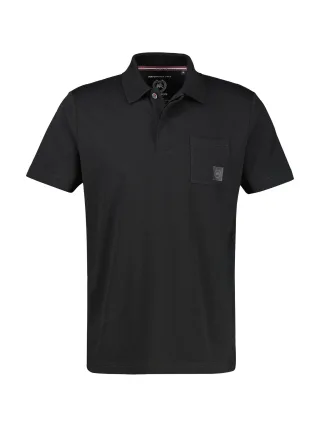 LERROS - POLO-KNOPF black - Gr. - XL