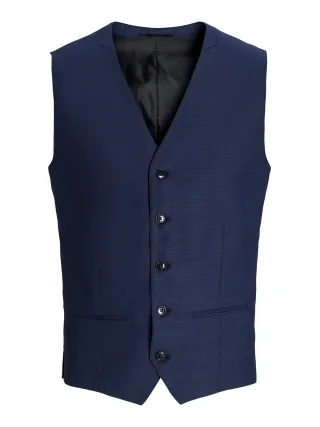 JACK&JONES - JPRSOLARIS WAISTCOAT NOOS Dark Navy - Gr. - 46
