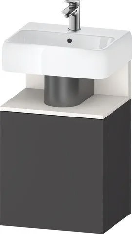 Duravit Qatego Waschtischunterbau wandhängend Graphit Matt 440x350x645 mm - QA4076R84490000 QA4076R84490000