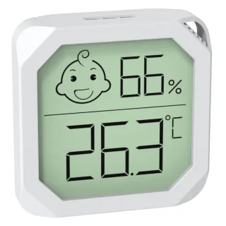 Mini Temperature and Humidity Meter Accurate Readings Comfort Indicators Versatile Placement -20-60℃ 20-99% Humidity Bla