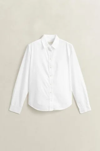 GANT - Regular Fit Classic Popeline Hemd white - Gr. - 42