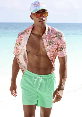 Venice Beach Badeshorts mit Marken-Logo