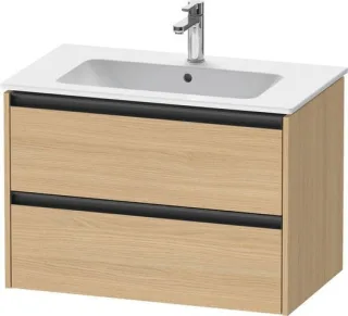 Duravit Ketho.2 Waschtischunterbau wandhängend Natur Eiche Matt 810x480x550 mm - K25263030300000 K25263030300000