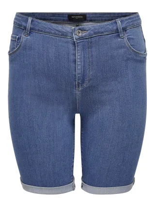 ONLY CARMAKOMA - CARTHUNDER LIFE REG LONG SHORTS DNM NOOS Medium Blue Denim - Gr. - 42
