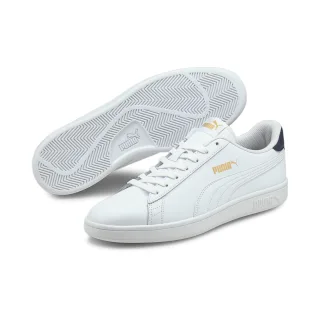 PUMA Sneaker "SMASH V2 L" atmungsaktives Obermaterial aus Leder und Synthetik, Schnürung