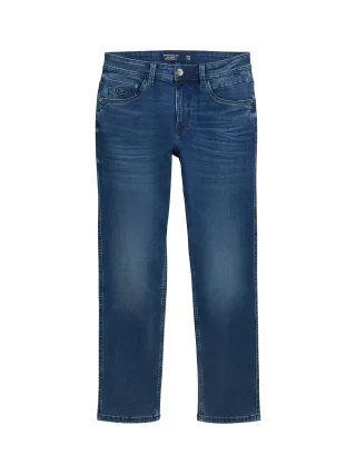 Tom Tailor - TTMARVIN STRAIGHT Jeans used dark stone blue denim - Gr. - 38/34