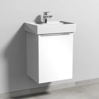 Sanipa 3way Waschtischunterbau zu Villeroy & Boch Collaro Waschtisch mit 1 Tür, Weiß-Glanz UF83178