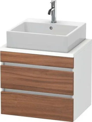 Duravit DuraStyle Konsolenwaschtischunterbau wandhängend Nussbaum & Weiß Matt 600x478x512 mm - DS530 DS530507918