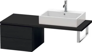 Duravit L-Cube Unterschrank für Konsole Eiche Schwarz Matt 520x547x400 mm - LC583701616 LC583701616