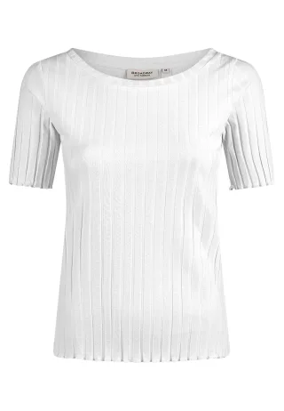 BROADWAY NYC FASHION - T-Shirt soft white - Gr. - M/001