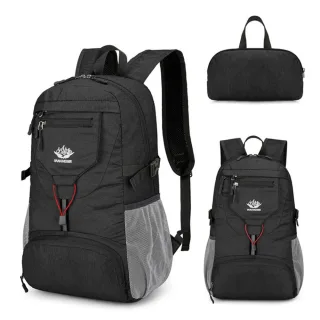 IPRee Foldable Lightweight Fishing Backpack Foldable Travel Bag Men Women Outdoor Sport Camping Climbing Cycling Trekkin
