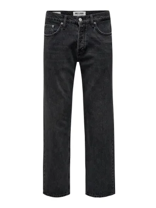 ONLY&SONS - ONSEDGE STRAIGHT BLACK 6985 TAI DNM NOOS black denim - Gr. - 31/32